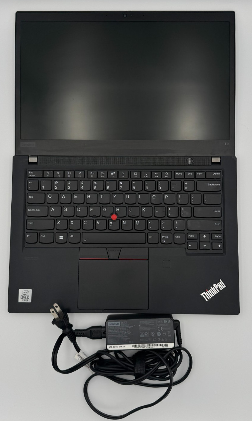 Lenovo ThinkPad T14 Gen 1 14″ | Intel Core i5-10210U 1.60GHz | 8GB | 256GB NVME