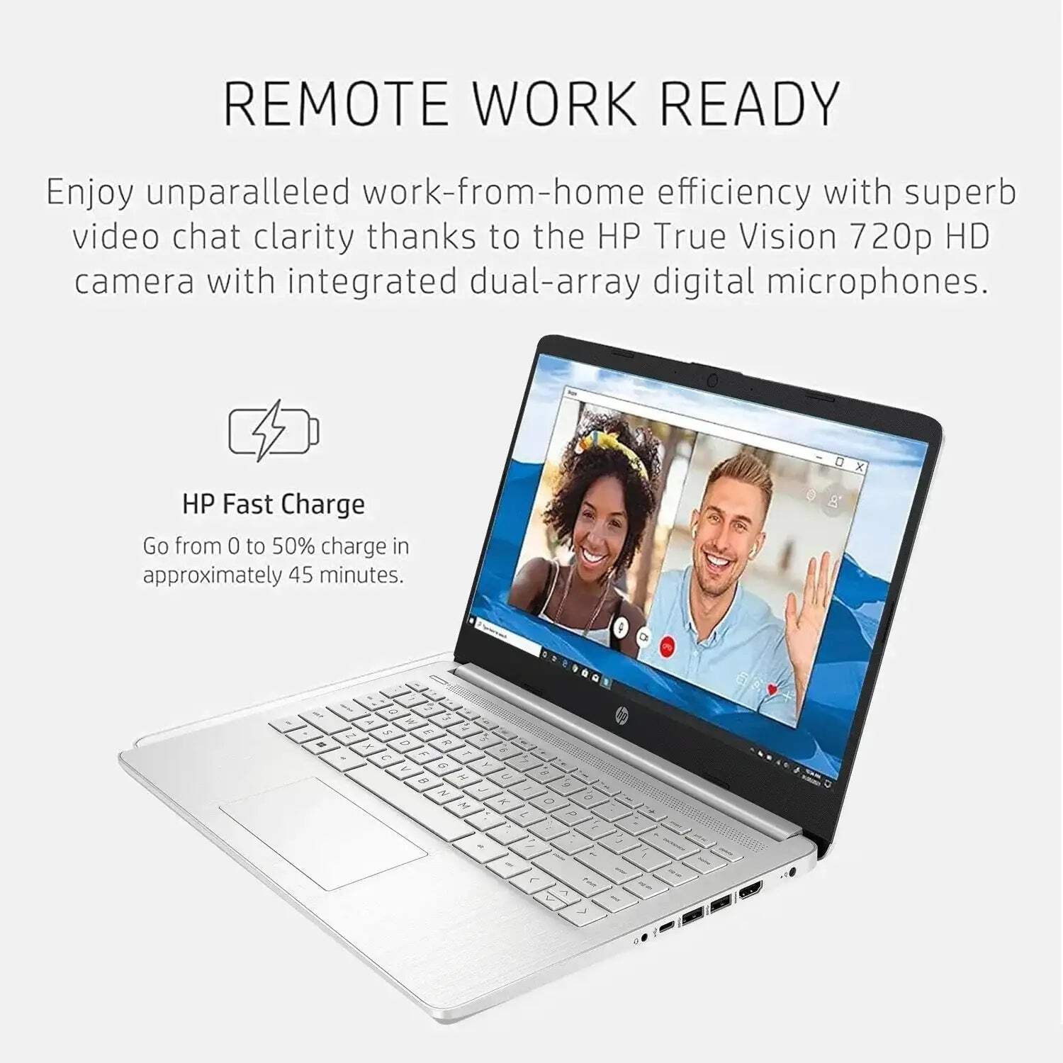HP 14″ Business Laptop – Intel Celeron N4120, Up to 16GB RAM, 384GB Storage, Off