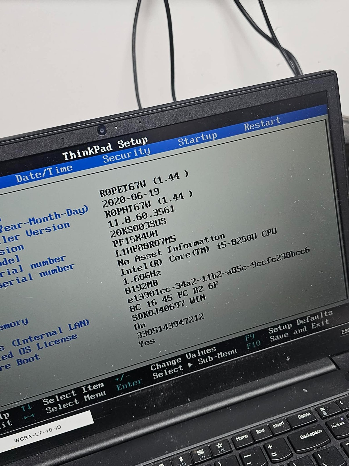 Clean Lenovo ThinkPad E580 15.6″ Laptop | i5-8250U 1.6GHz | 8GB | No HD OS/AC