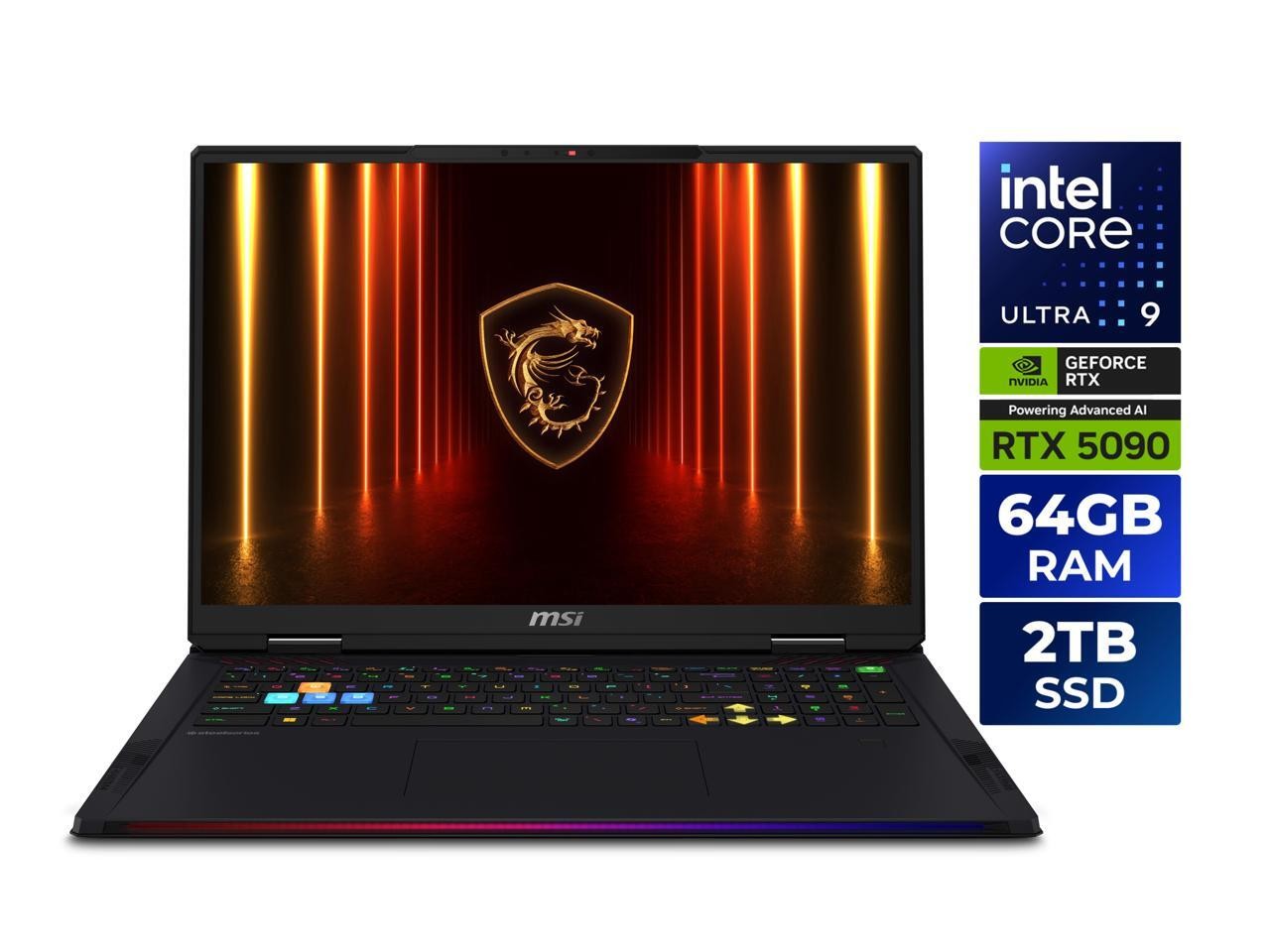 MSI Raider – 18″ GeForce RTX 5090 Laptop GPU – Intel Core Ultra 9 285HX – 64GB