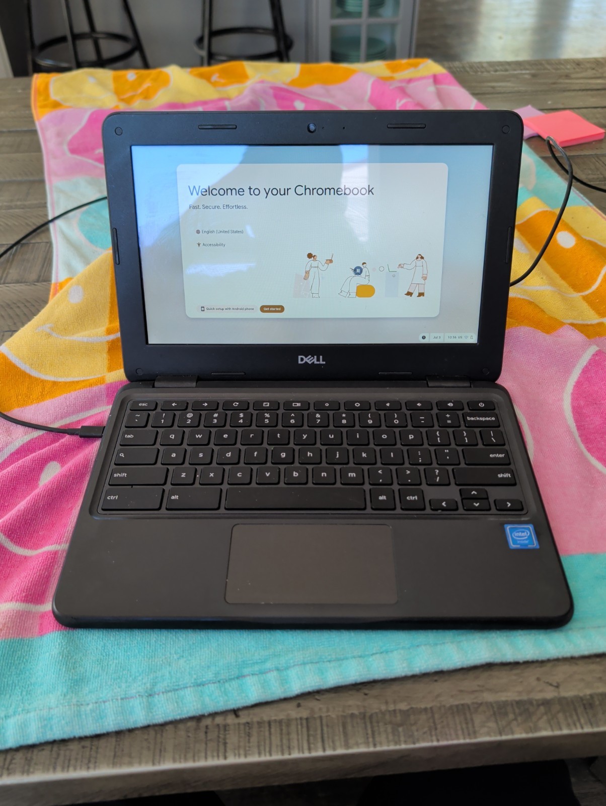 2- Dell Chromebook 3100 11.6″ intel celeron 4GB RAM 16GB eMMC Lot Of 2