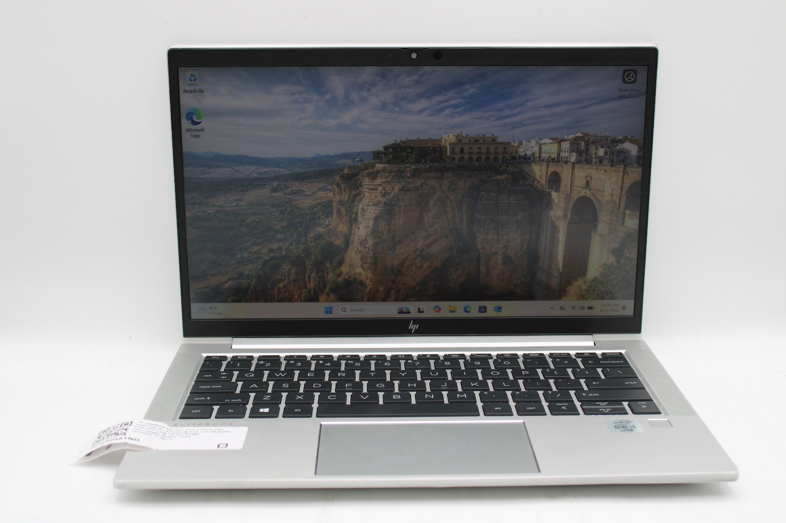HP EliteBook 830 G7 _ i5-10310U @ 1.7 _ 16GB RAM _ 256GB SSD _ Win11H