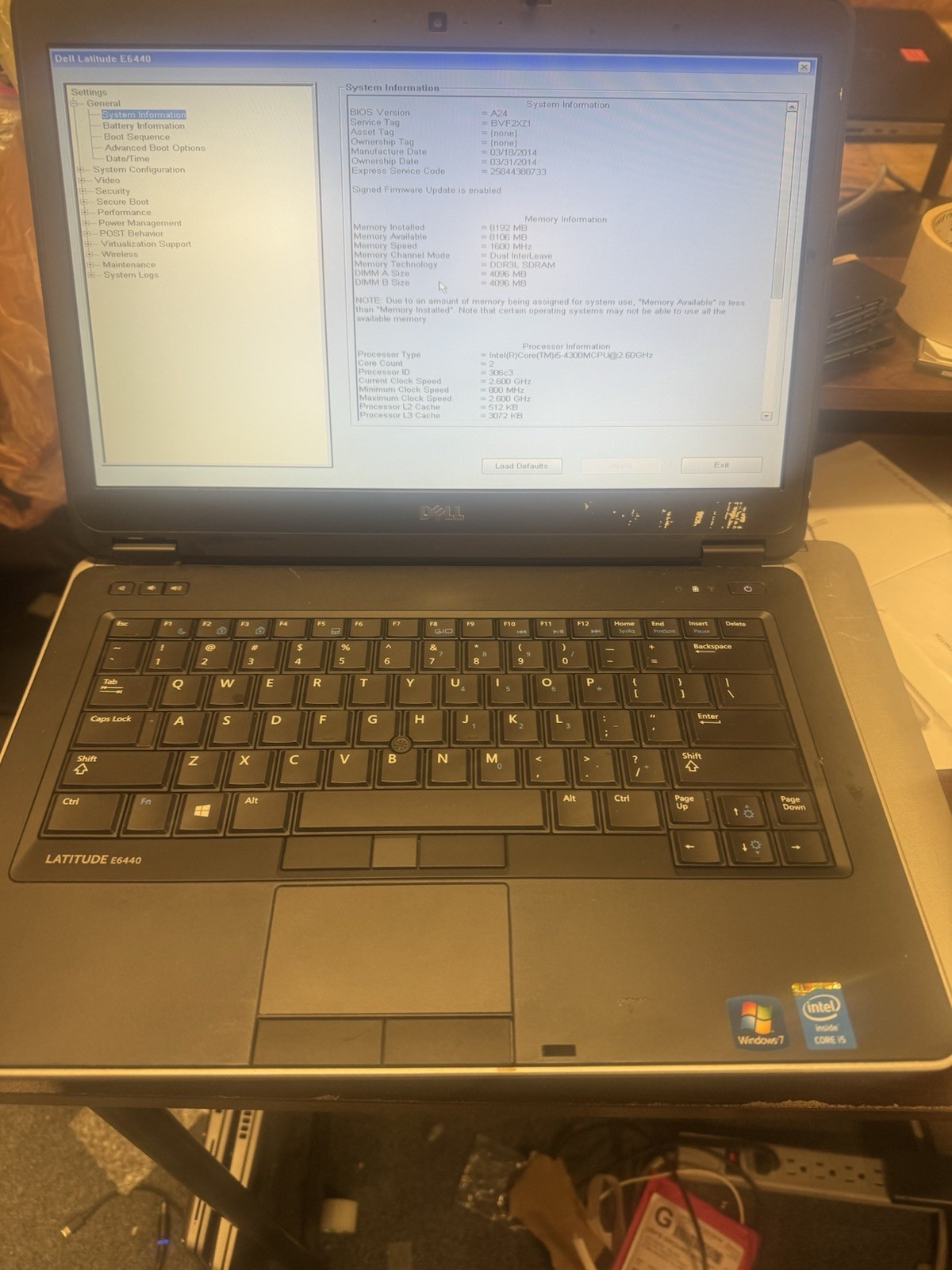 Dell Latitude E6440 14″ i5-4300M 8GB 160GB HDD Win 10 Pro Webcam