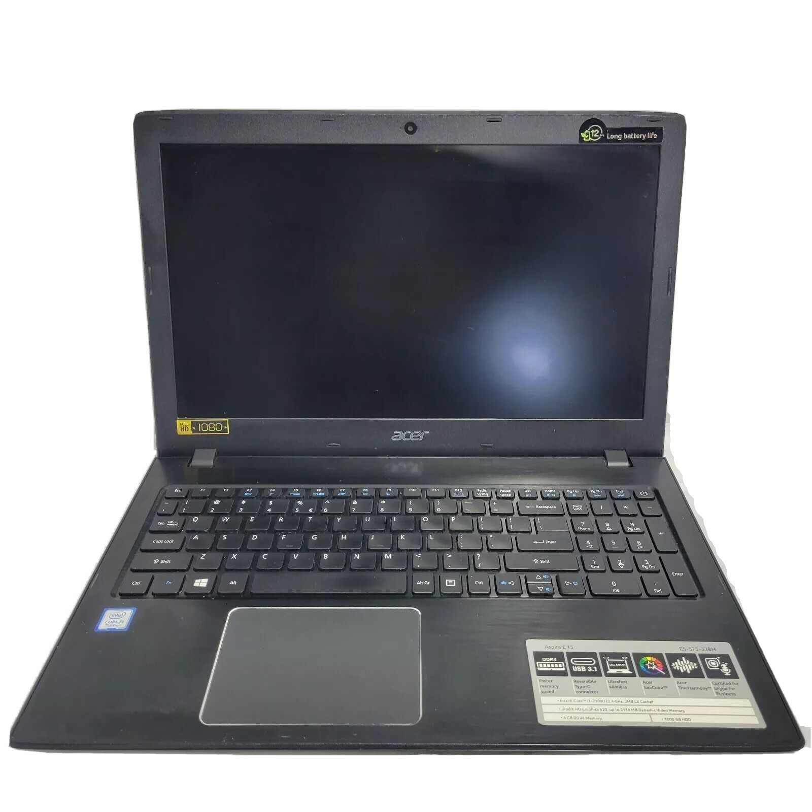 acer n16q2 ASPIRE E5-575 SERIES LAPTOP – DAMAGED- AS IS –