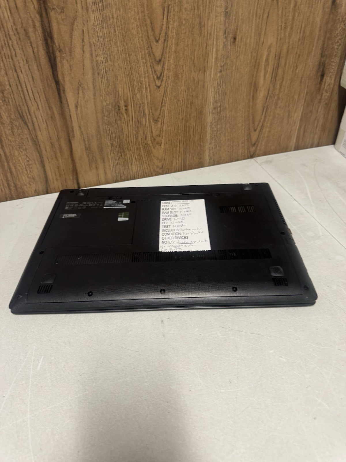 Lenovo G50-45 AMD A8 15.6” Laptop For Parts No RAM No HDD No Image