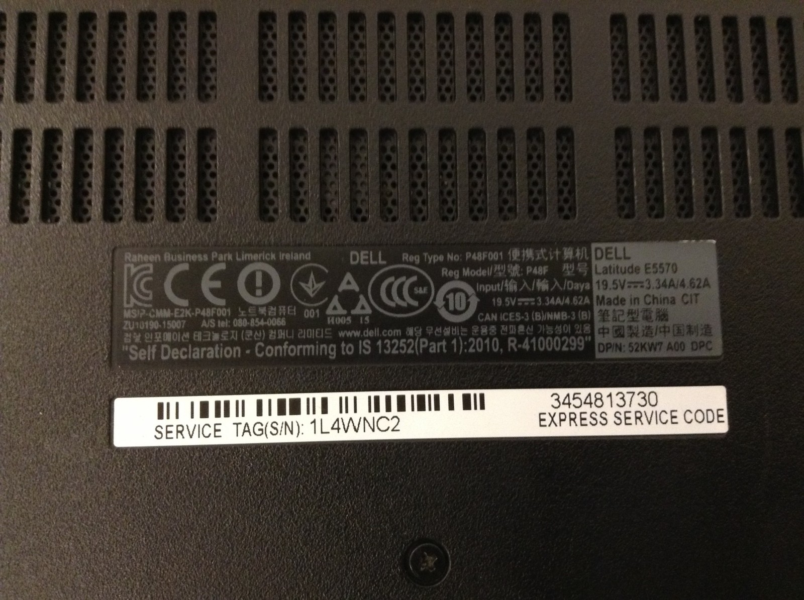 Dell Latitude E5570 Laptop 15.6″ i5-6300U 2.40Ghz 8GB w/ Charger, No HD, READ
