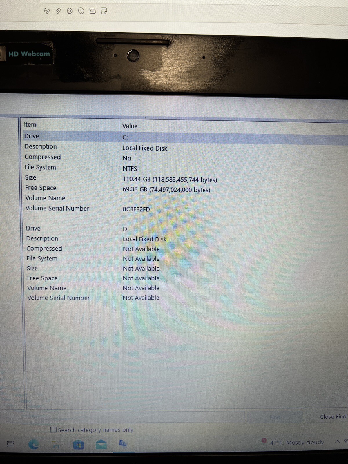 HP ProBook 4530s Intel Core i5 2.5GHz 8GB RAM 120GB SSD Win 10 Pro Bad Battery