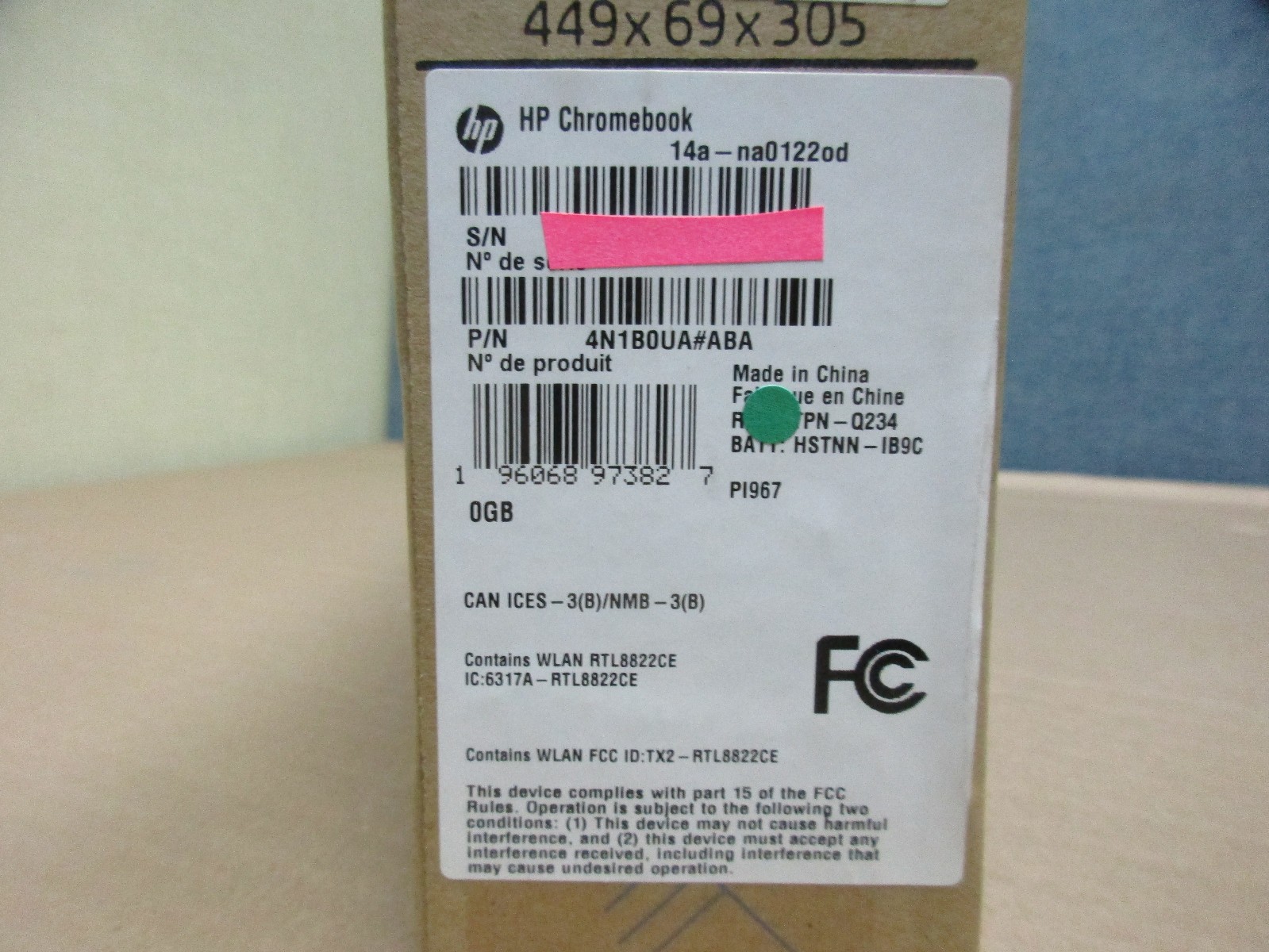 HP 14a-na0122od Chromebook,4N1B0UA,14″ S,IP,4GB M,64GB eMMC S, Chrome OS-NEW BOX