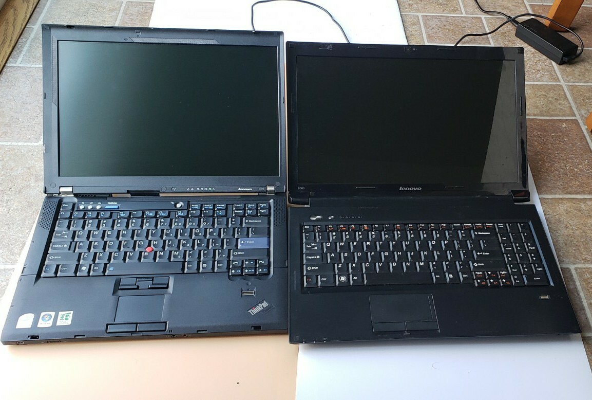 Lot 2 Lenovo Thinkpad B560/T61 3GB RAM 0GB HDD REPAIR or PARTS
