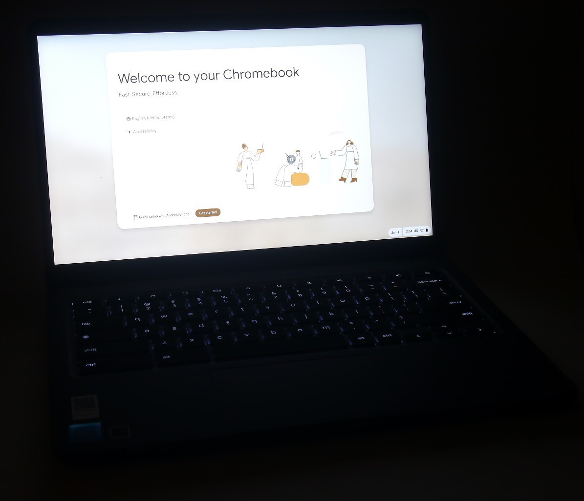 lenovo 14e chromebook gen 3 intel non-touch laptop for parts or repair. Read