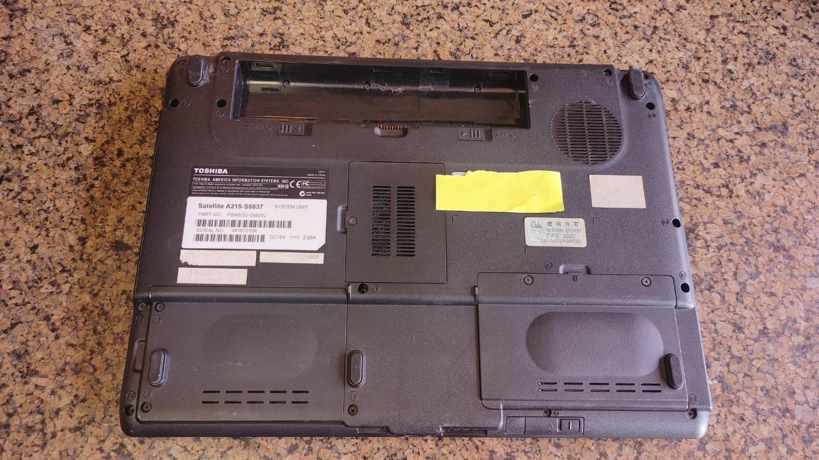 Used Lot of 4 – Assorted Toshiba Satellite’s – L505, L655, L755D, A215 – No HDD