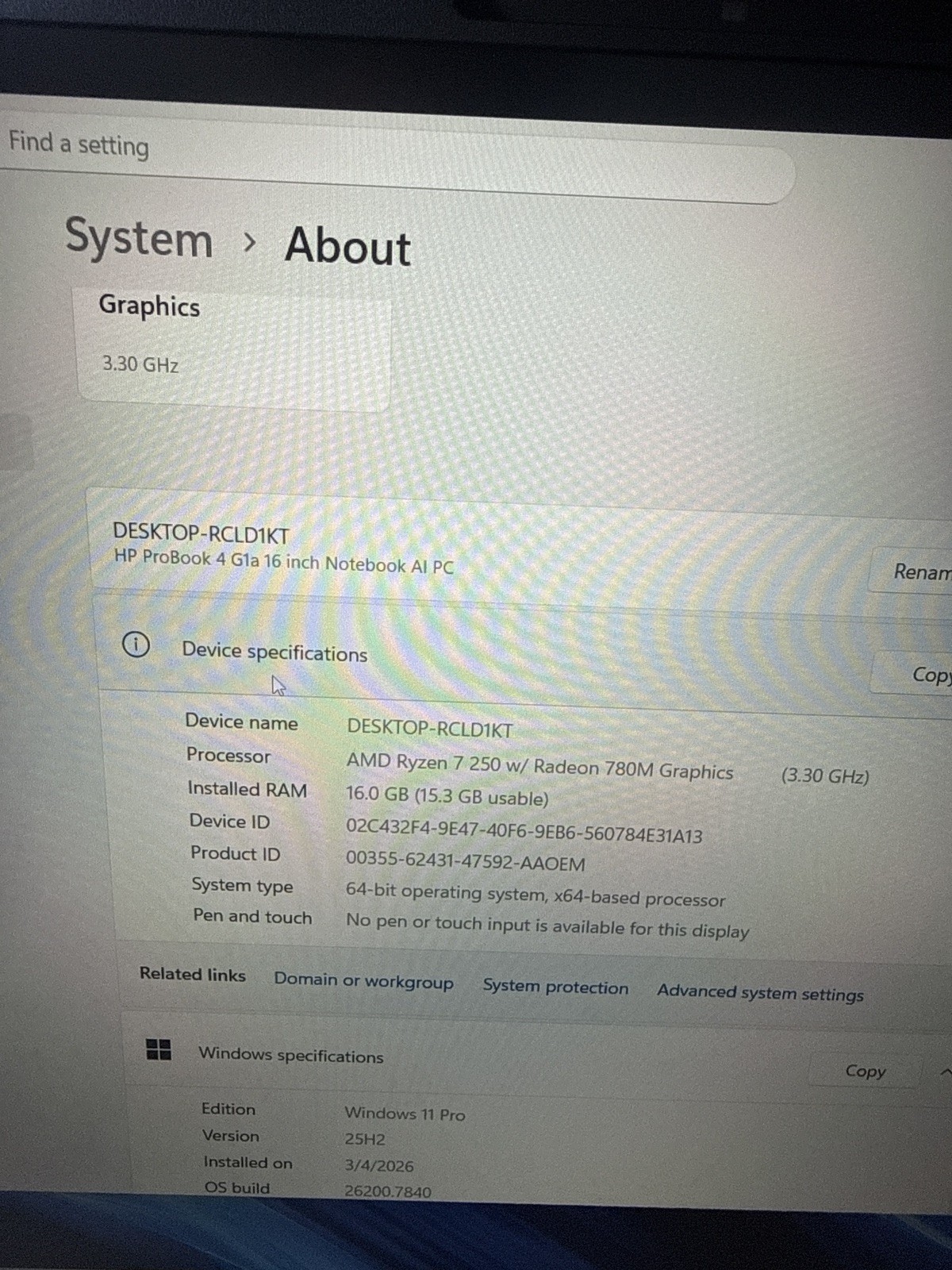 HP ProBook 4 G1a, 16″ WUXGA, R5 230, 32GB RAM, 4TB SSD, Win 11 Pro