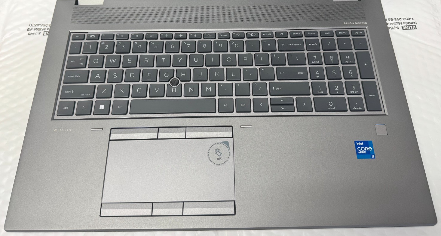 HP ZBOOK FURY 17 G8 i7 T1200 4K TOUCH 32GB – Overall Great Shape