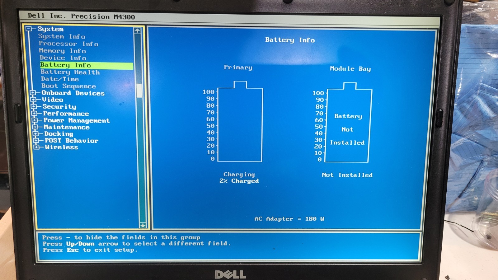 Dell Precision M4300 Intel Core 2 Duo 06FD 2GHz 2 GB NO HDD