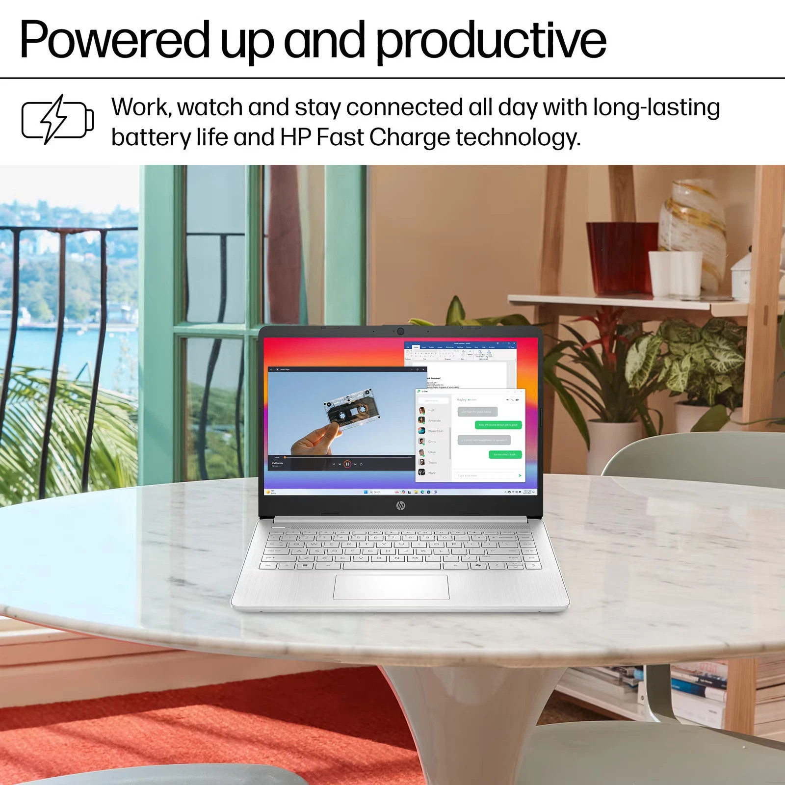 2025 HP Laptop 14″ HD Intel Quad-Core N150 4GB/128GB Microsoft 365 1 Year