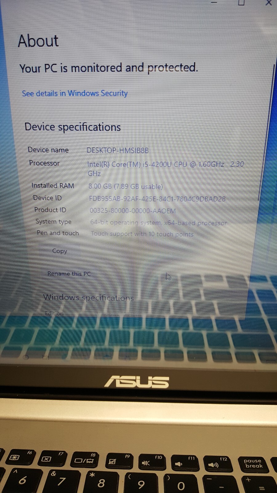 Asus S551LA, Intel Core i5-4200U w/Non Oem Power Supply