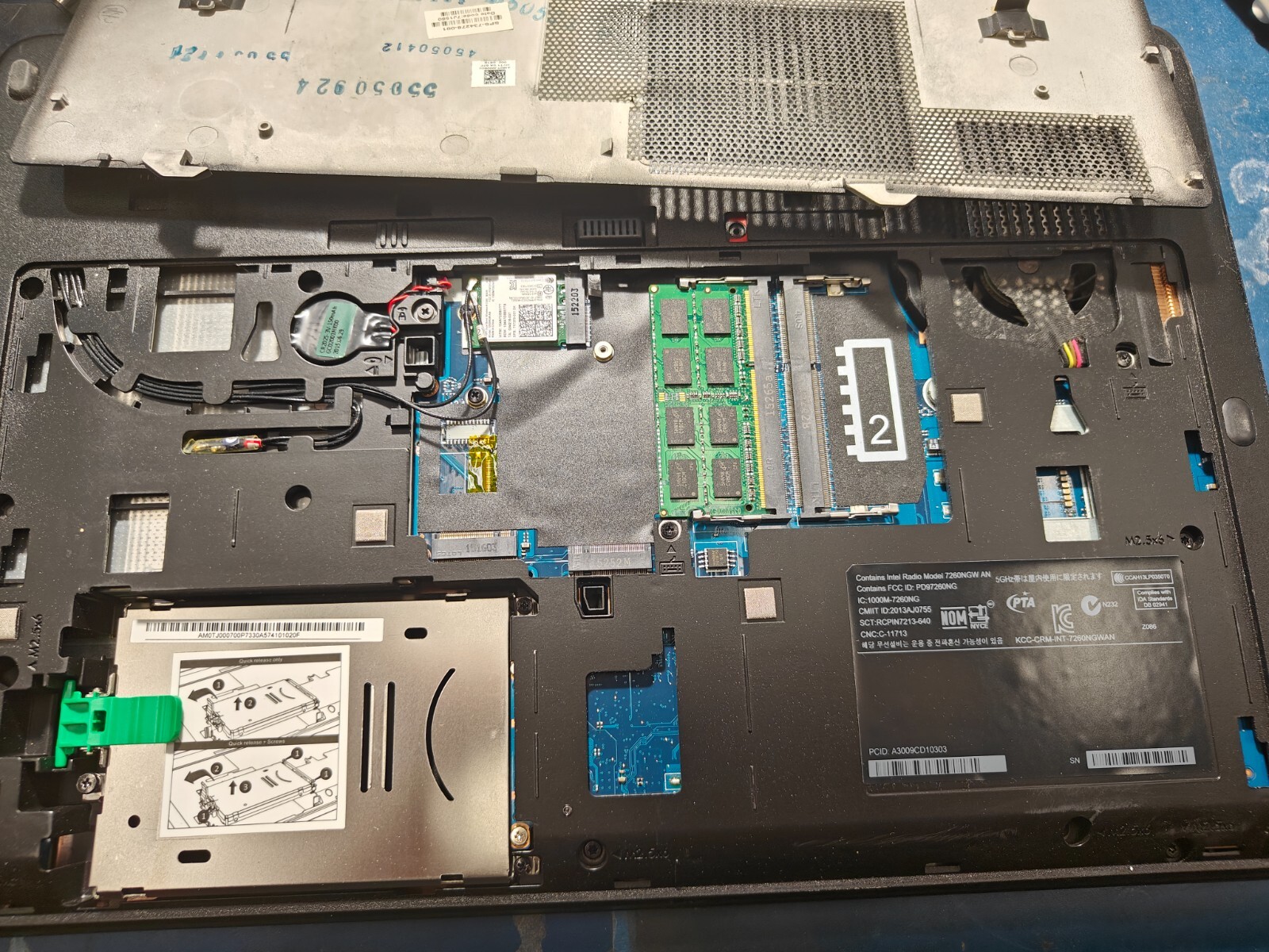 HP Zbook G2 i7 2.8Ghz/Tested screen/16mb Ram Missing parts(For parts only)