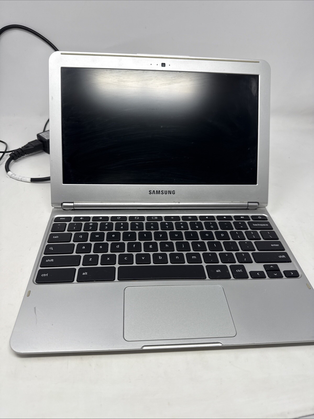 Samsung Chrome Notebook Model XE303C12 + PS – For Parts – Bad Display – AS IS