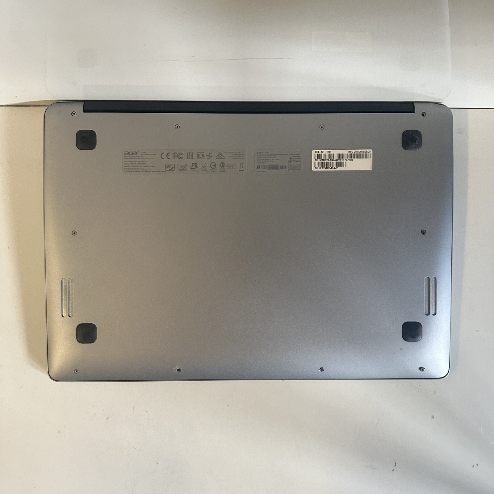 14” Acer Chromebook 14 N16P1 CB3-431 Scraps/Salvage