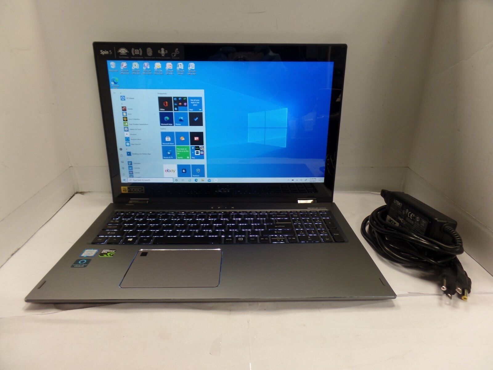 Acer Spin 5 SP515-51GN-83YY 15″ FHD Touch 1.80GHz i7-8550U 8GB 1TB SSD W10 MINT