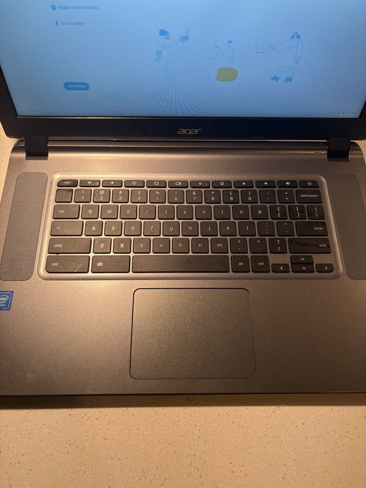 Acer Chromebook CB3-532-C47C 15.6′ 16GB Flash, Celeron 2GB RAM(read Description)