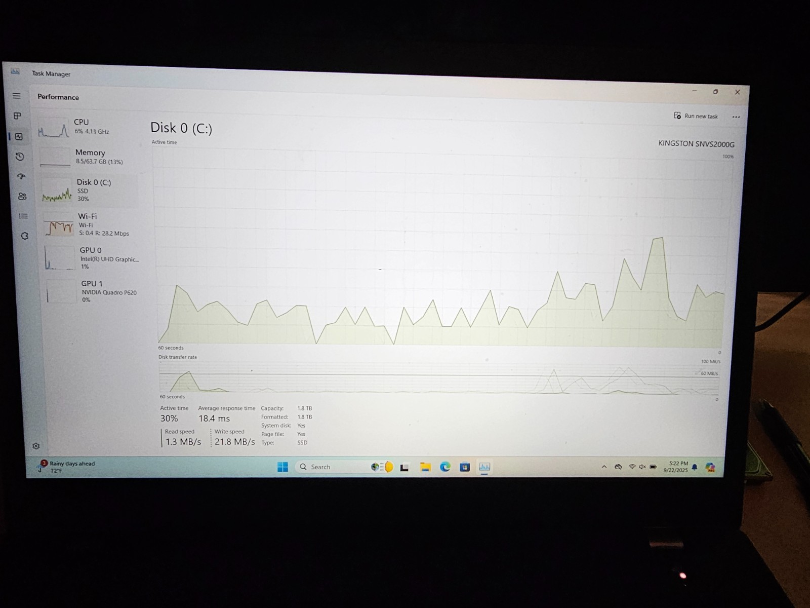 Lenovo thinkpad P15v gen1