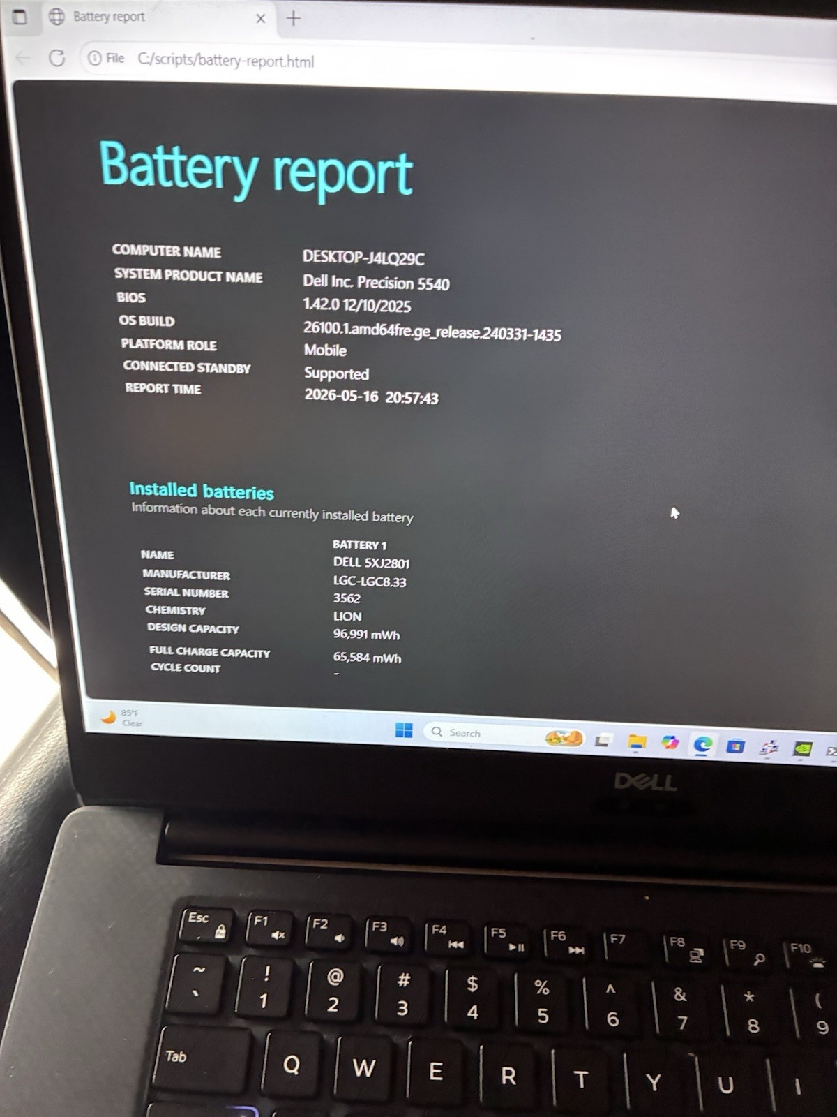 Dell Precision 5540 i7-9850H 2.60 GHz 32GB RAM No SSD Nvidia T2000