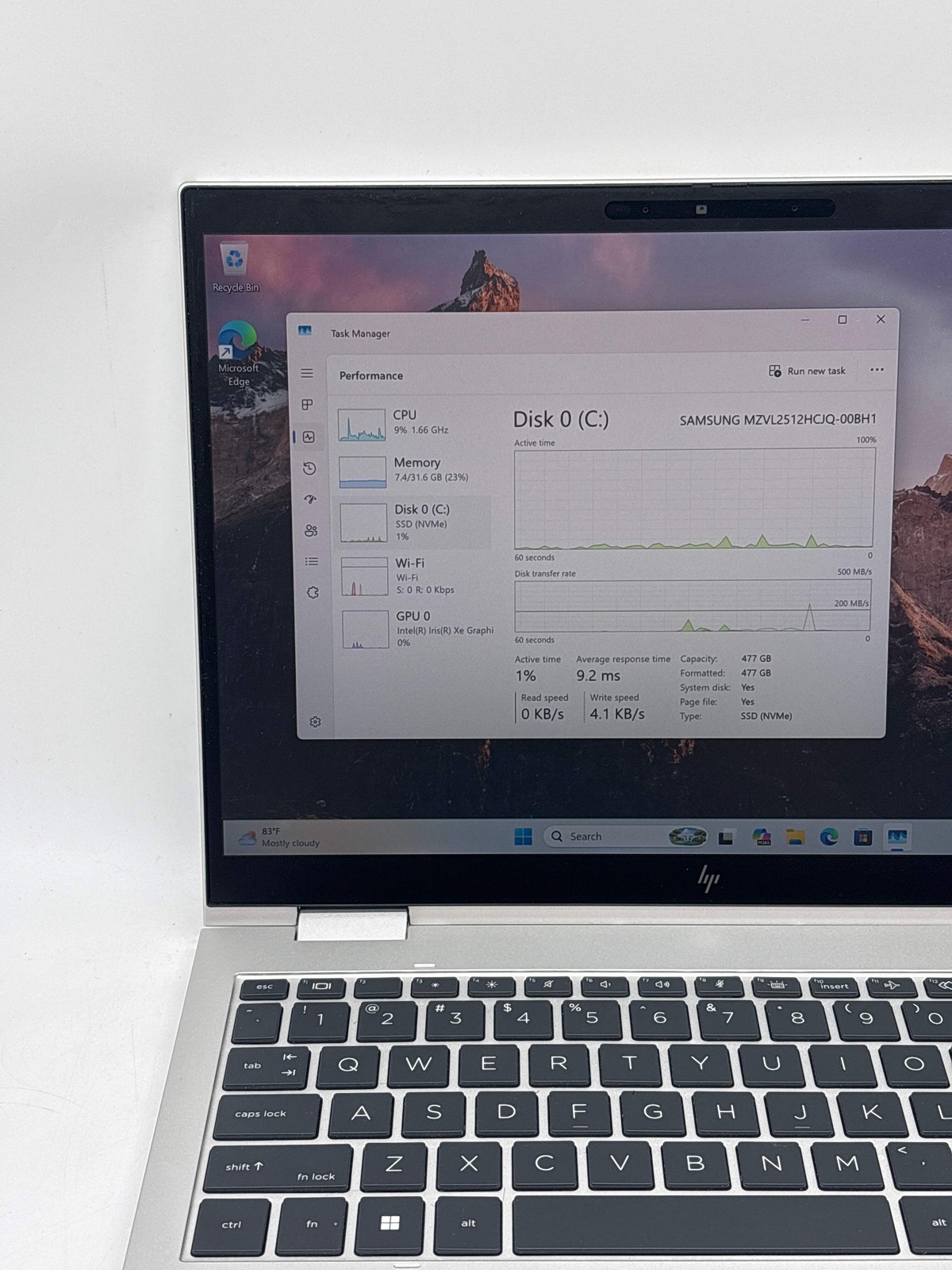 HP Envy X360 830 G10 13″ Intel Core i7-1365U 32GB RAM 512GB SSD – For Parts