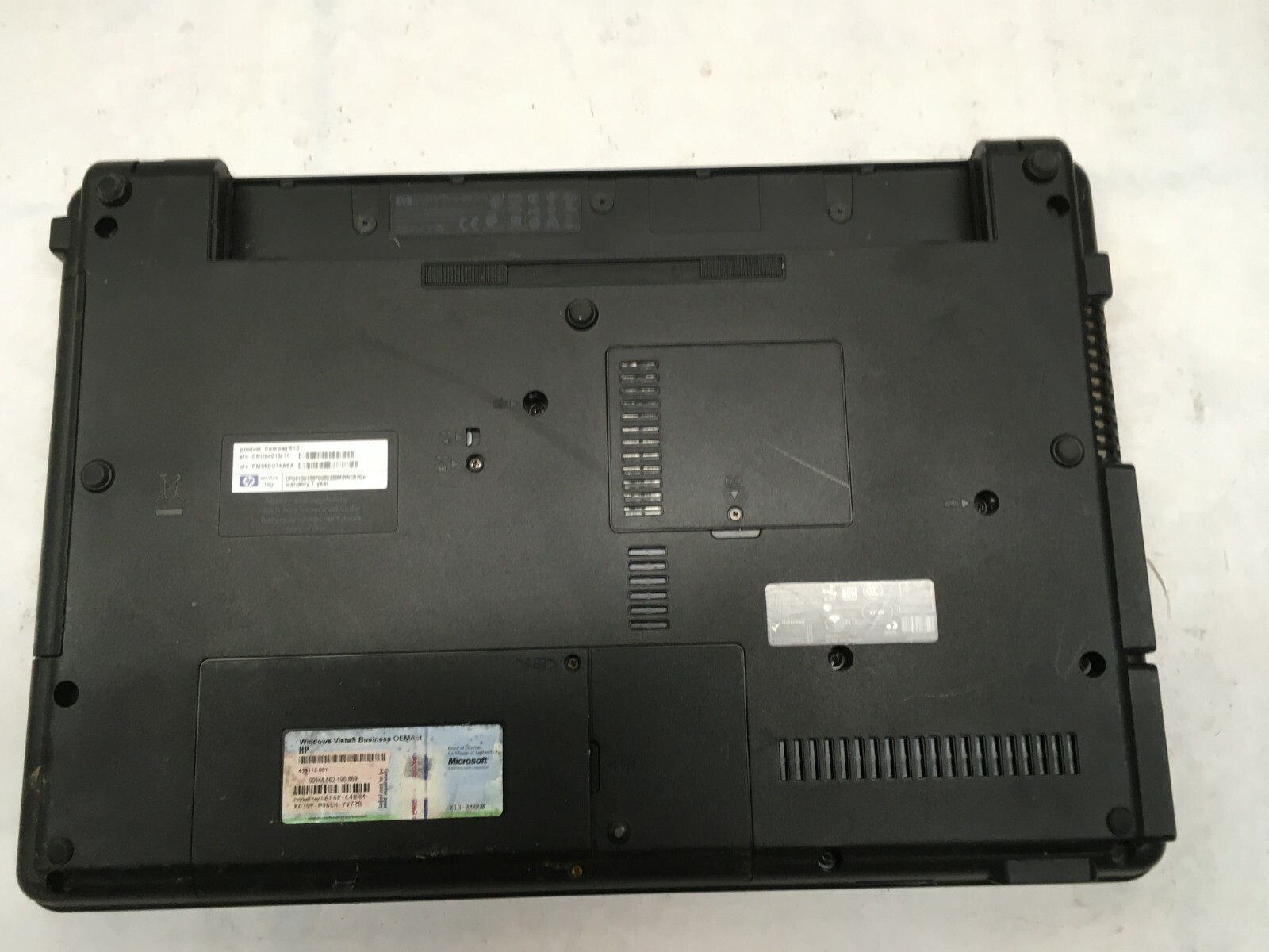 HP Compaq 610 15″ Laptop Intel Core 2 Duo 4GB RAM – HAS POWER, NO BOOT -JJ