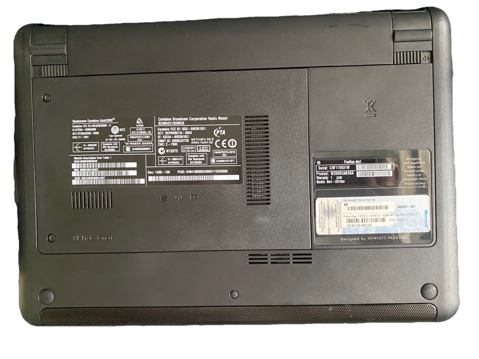 HP Pavilion dm1-2010nr 11.6” AMD Athlon II 1.3GHz 5GB RAM 300GB HDD Windows 10