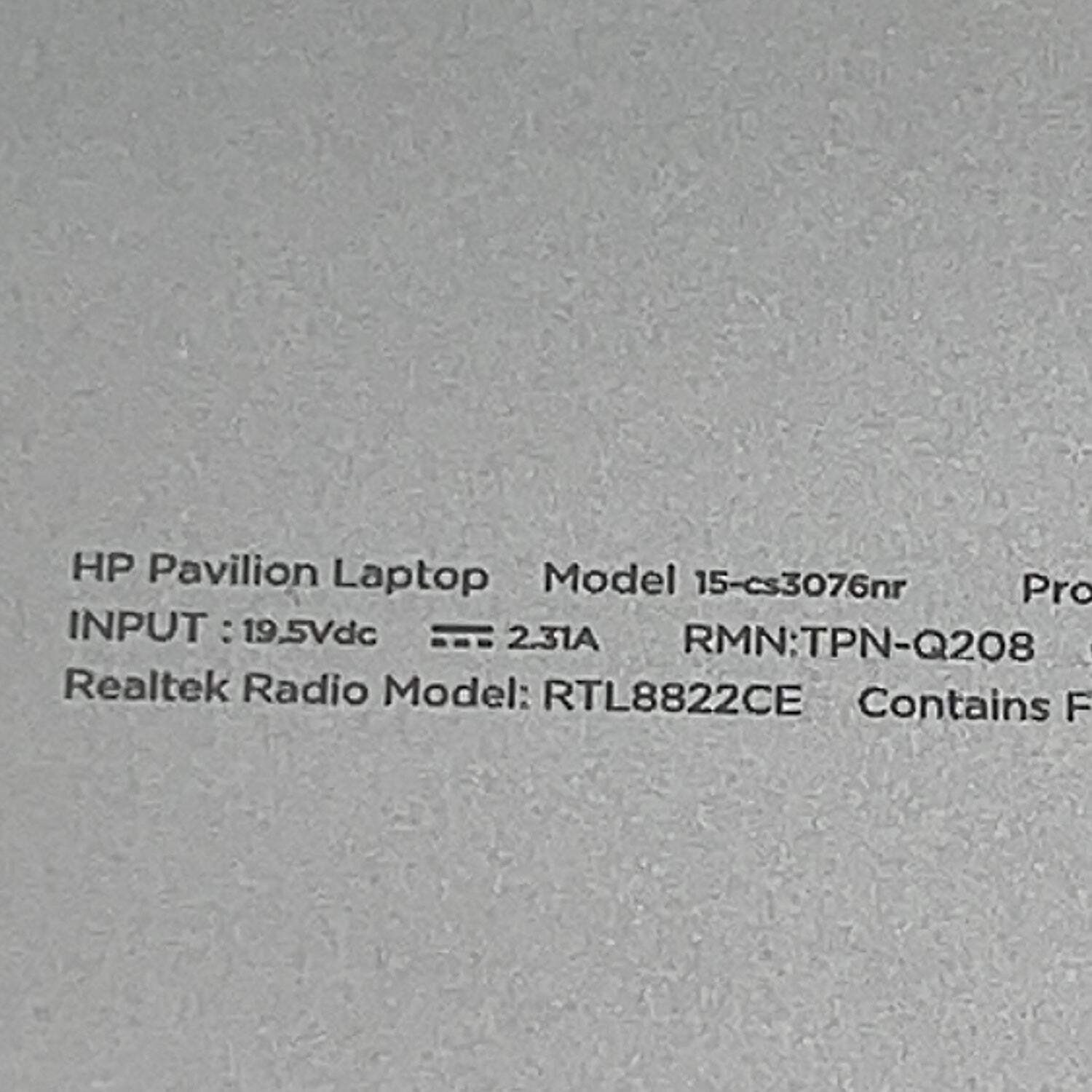 HP Pavilion 15-CS3076NR 14″ i7-1065G7 1.4GHz 8GB RAM 512GB SSD