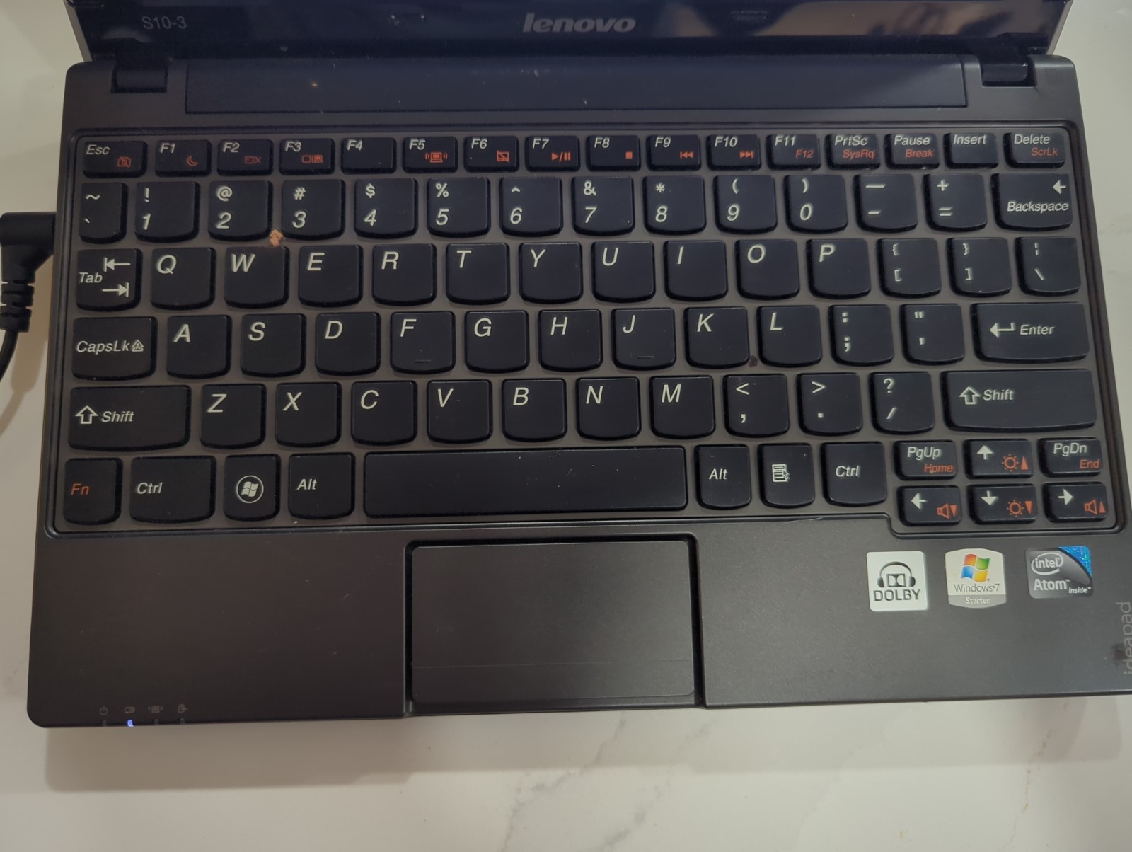 Lenovo IdeaPad S10-3 320GB HDD 10.1″ Intel Atom N455 1.66 GHz 1 GB Laptop No Hdd