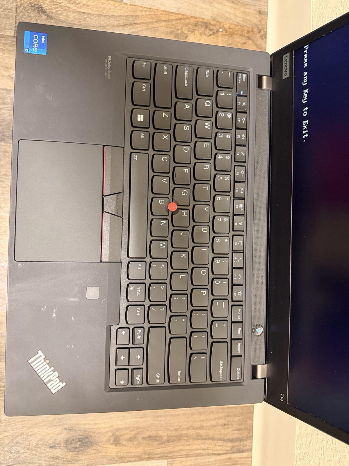 Lenovo ThinkPad T14 Gen 2 Core I7-11th Gen 16 Ram No SSD