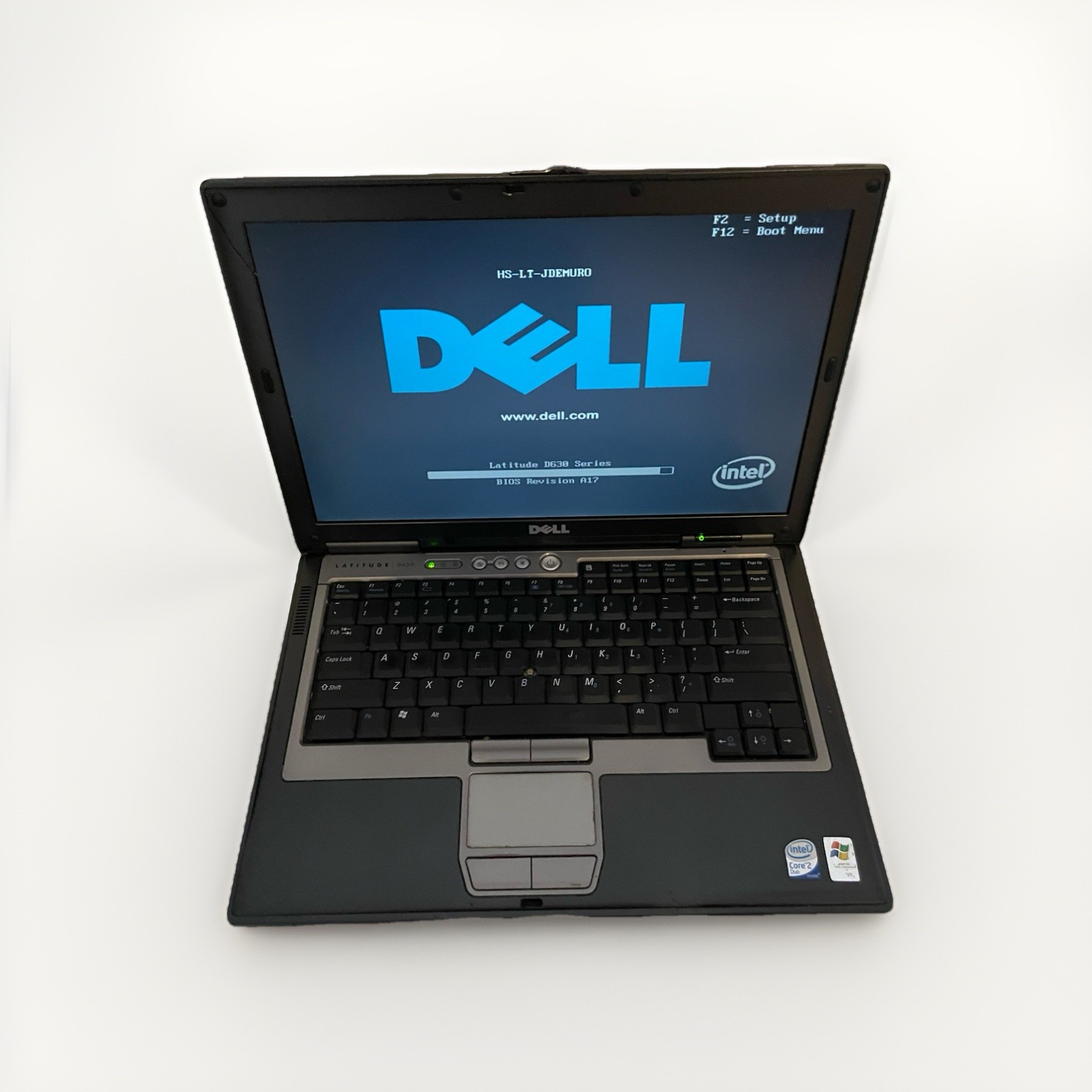 Retro Dell Latitude D630 14.1” Windows XP Pro Core 2 Duo Laptop Battery Tested