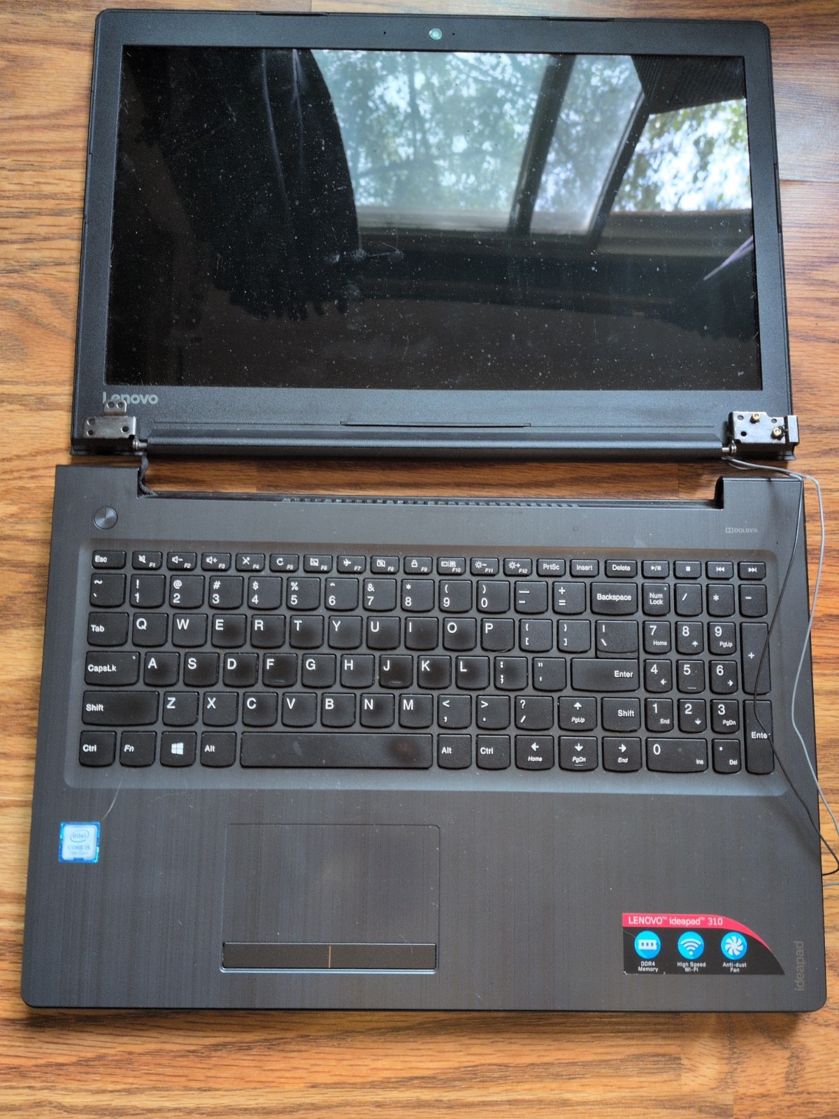 Lenovo Ideapad 310 Touch-15IKB 15.6 Laptop i5-7200U 12GB Ram NO OS DAMAGED FRAME