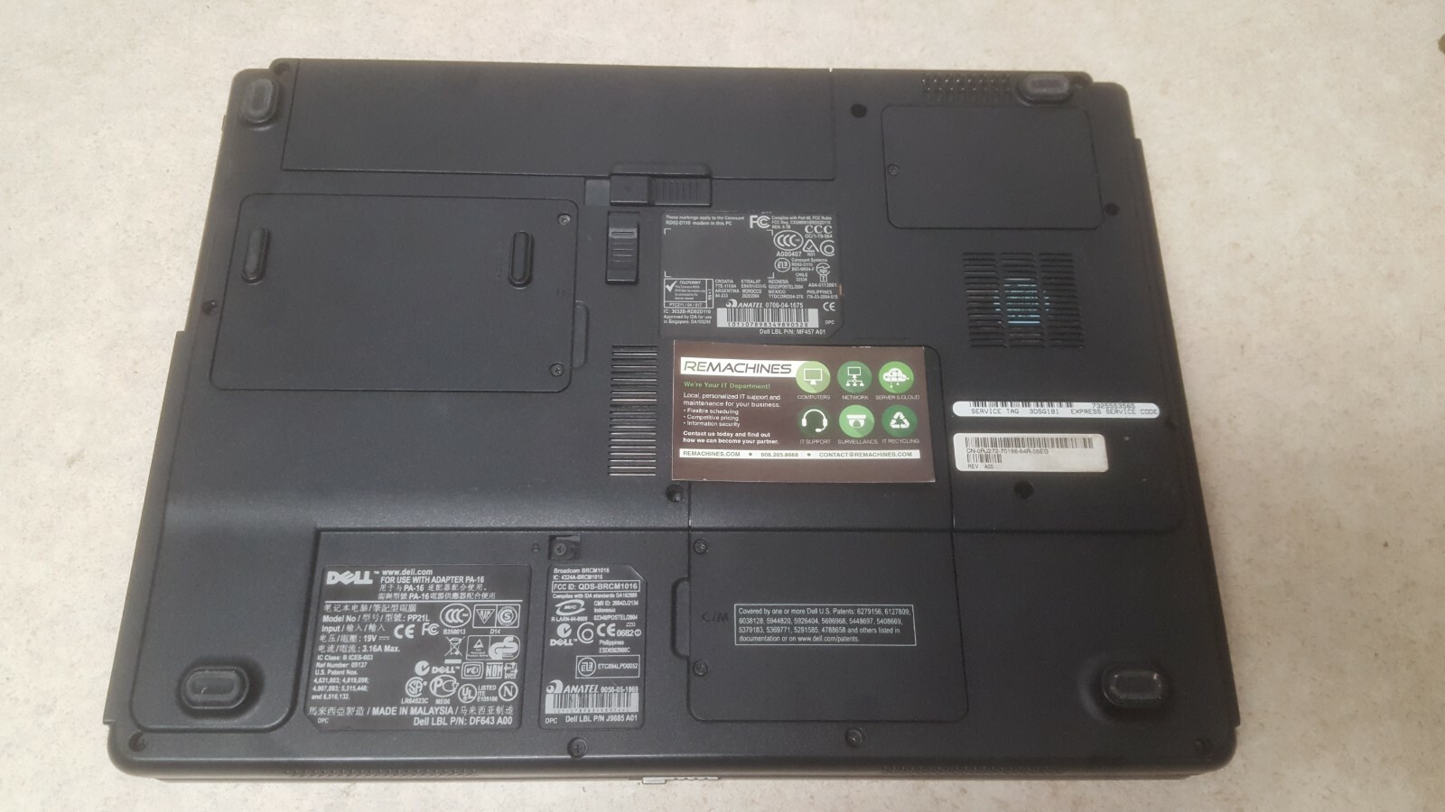 Dell Inspiron B130 Intel Celeron M 1.50Ghz 512MB RAM 60GB HDD, NO OS, TESTED, FS