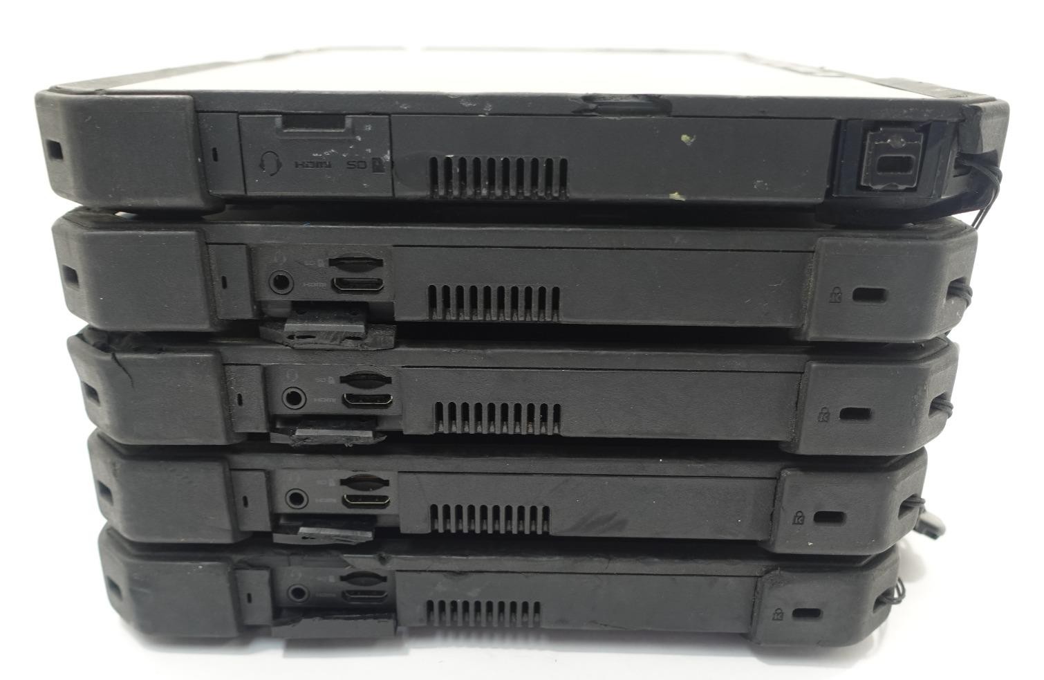 Lot 5 Dell Latitude 12 Rugged Tablet 7202 11.6″ Core M-5Y71 1.20GHz 8GB No SSD