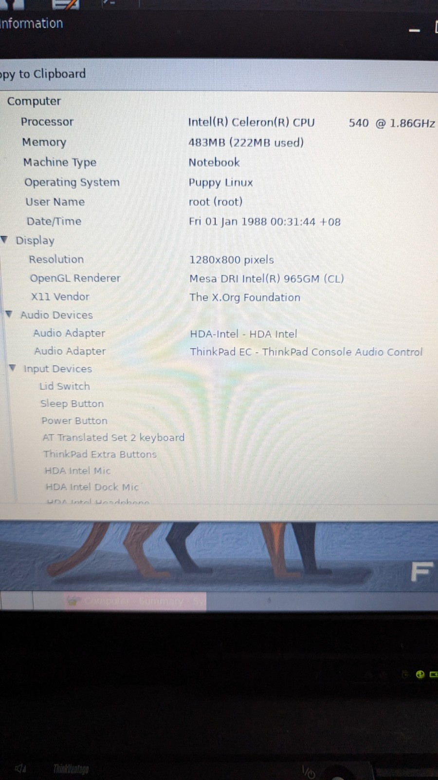 (2) Lenovo ThinkPad R61 Intel Celeron Read