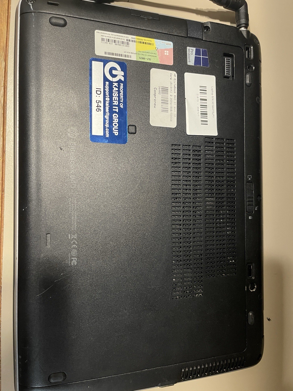 HP EliteBook 840 G1 14″ (500GB HDD, Intel Core i5 4th Gen., 1.90 GHz, 8GB)…