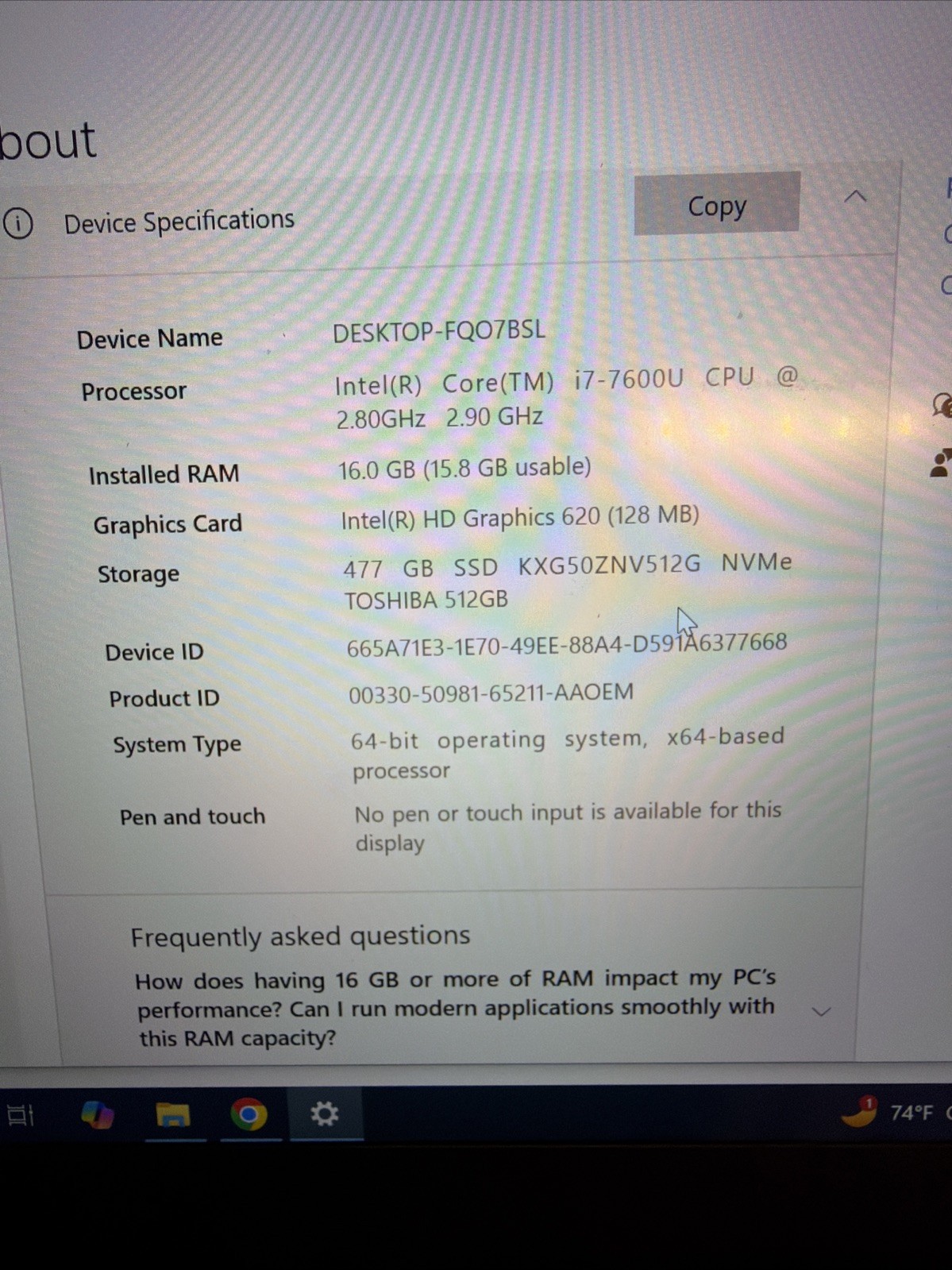 Lenovo ThinkPad X1 Carbon 5th Gen 14″ FHD I7-7600U 512GB SSD 16GB W10P FPR