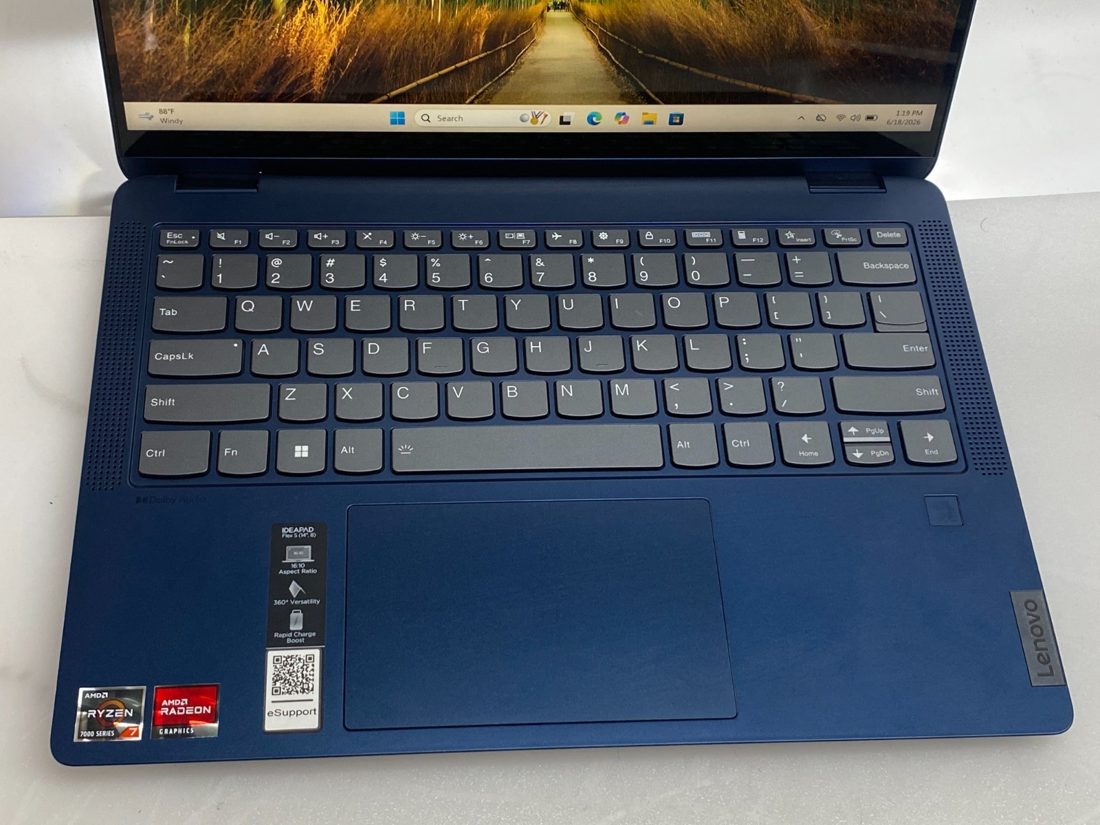 LENOVO IDEAPAD FLEX 5 14″ RYZEN 7 7730U@2.00GHz 16GB RAM 512GB NVMe W11H TOUCH