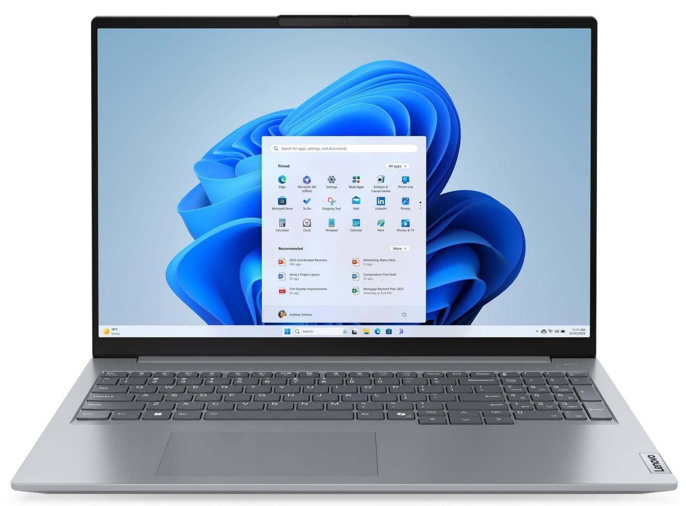 Lenovo ThinkBook G7 16″ WUXGA Touch Ryzen 5 7535HS 16GB 512GB SSD Cam FPR W11P