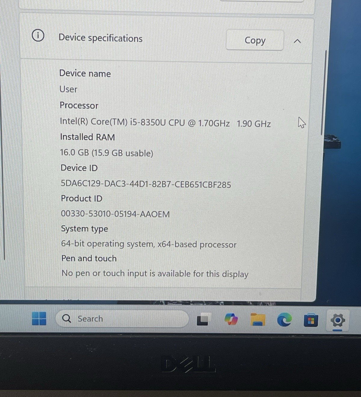 Dell Latitude 5420 Rugged Intel i5-8350U 8GB 256GB SSD W11 Pro GPS 2-Batteries