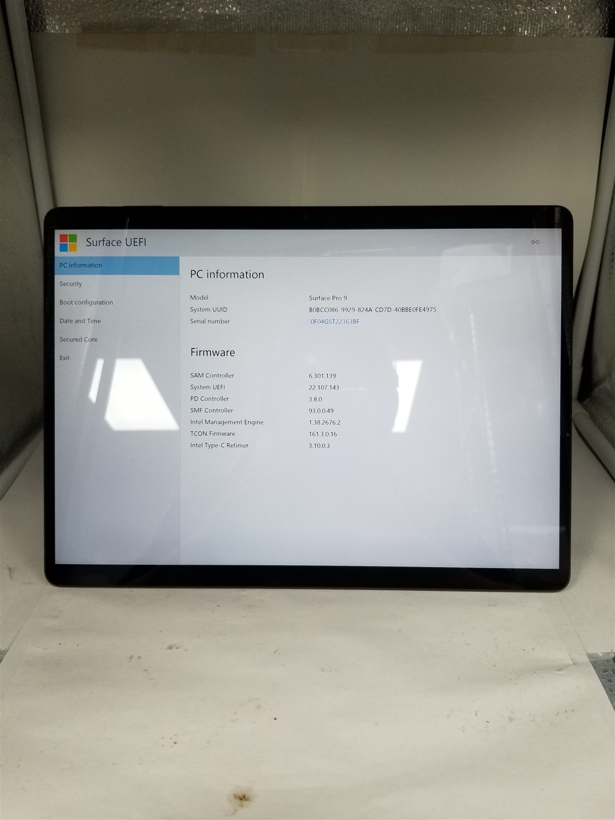 Microsoft Surface Pro 9 Core i5 13″ 8GB/256GB Black Reduced Price VW6178