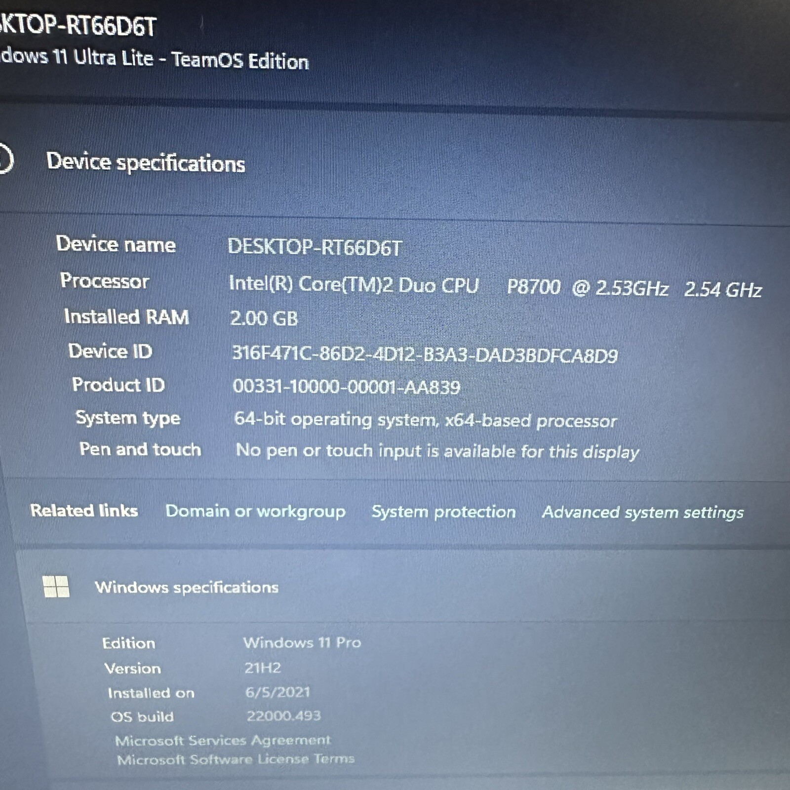 Dell Latitude E6400 14.1” Laptop Core 2 Duo 2GB RAM 250GB HDD Windows 11 – Read