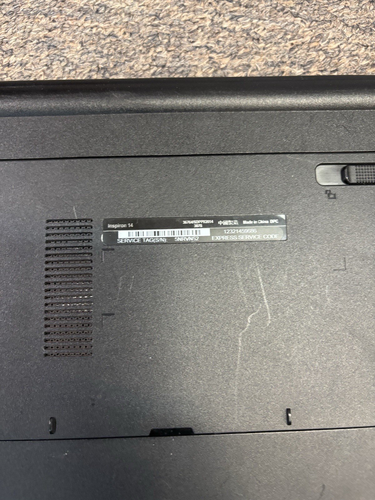 DELL INSPIRON 14 3878 Laptop w/ Intel Celeron PARTS/REPAIR N2840 2.16 GHZ + 8GB