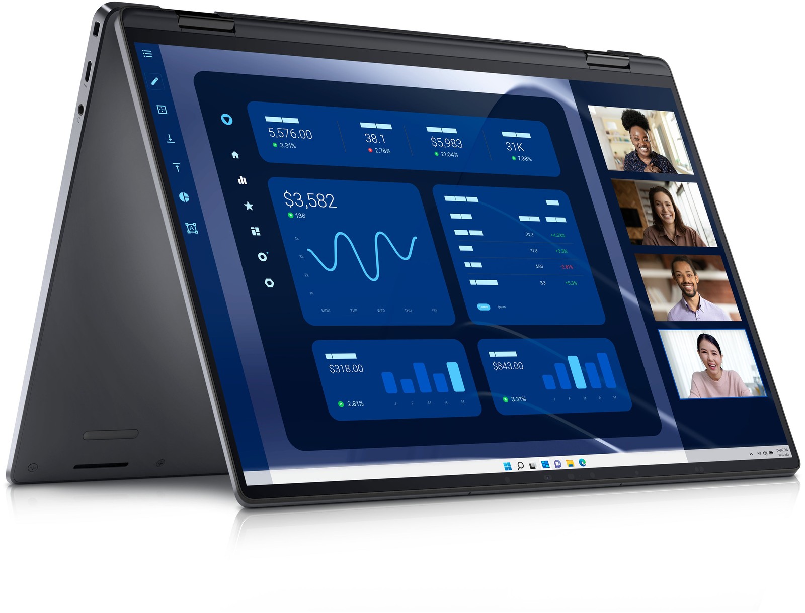 Dell Latitude 9450 14″ QHD+ 2-in-1 Notebook, Intel U7,32GB RAM, 512GB SSD,F47JT