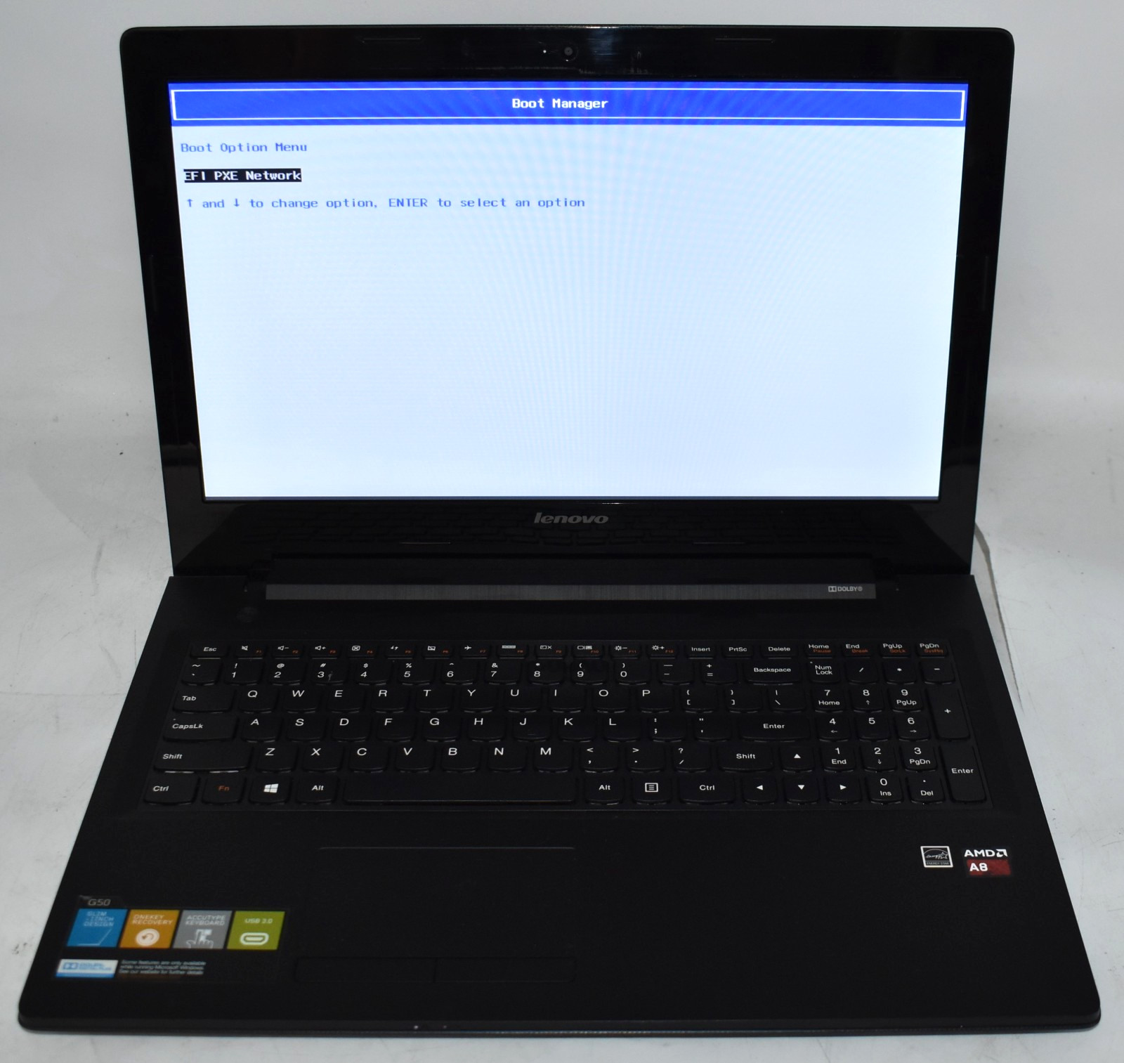 15.6″ Lenovo G50-45 80E3 Laptop AMD A8-6410 2.00GHz 6GB RAM 128GB SSD Win 10 Pro