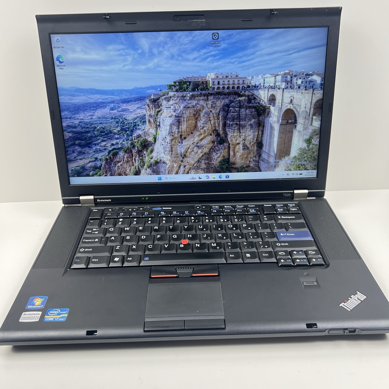 Lenovo ThinkPad T520 Intel i7-2640M 8GB 500GB HDD Win 11 w/ Charger|ELP102, READ