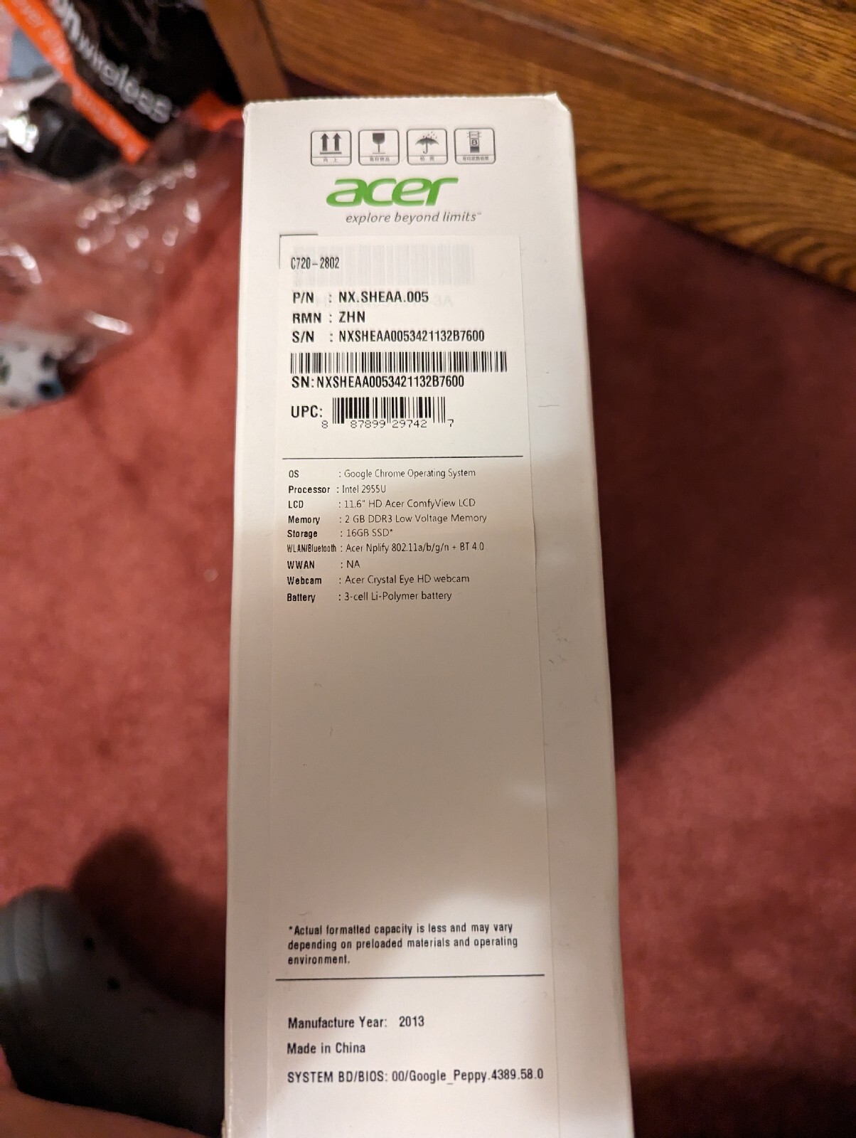 Acer ChromeBook C720 11.6″(16GB SSD, Intel Celeron, 1.40 GHz, 2GB) Laptop -…